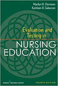 Evaluation and Testing in Nursing Education 4th Edition