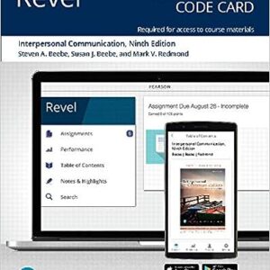 Interpersonal Communication  Relating to Others 9th Edition by Steven A. Beebe