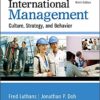 International Management Culture Strategy And Behavior 9th Edition