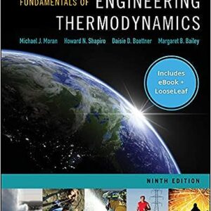 Fundamentals of Engineering Thermodynamics 9th Edition by Michael J. Moran