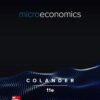 Microeconomics 11th Edition David Colander
