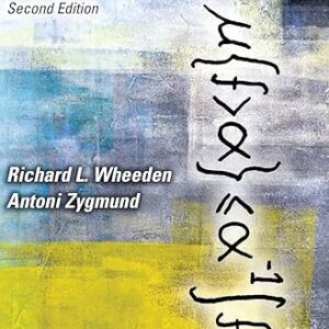 Measure and Integral  An Introduction to Real Analysis Second Edition