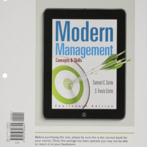 Modern Management Concepts and Skills 14th- Samuel C. Certo & S. Trevis Certo