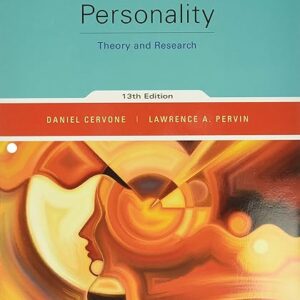 Personality Theory and Research 13th Edition by Daniel Cervone