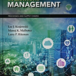 Operations Management Processes and Supply Chains 12th Edition