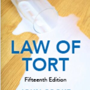 Law of Tort 15th edition By John Cooke